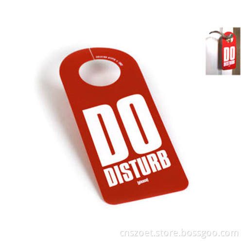 Plastic PP/PVC Hotel Do Not Disturb Door Sign, Door Hanger with Customized Design